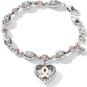 Brighton | Power of Pink Love Heals Breast Cancer Awareness Heart Bracelet